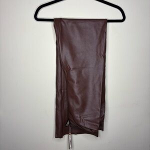 NWT Skims Faux Leather Cocoa Pants Womens Size 2X